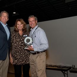 Jim Byard, Mary Wirth and Paul Carruthers. Paul was recognized for his leadership with the Alice Bowsher Main Street Alabama Leadership Award. Paul served on the Main Street board in the early years – when we were still forming our identity and becoming who we are today.  His belief in the Main Street Approach is inspiring and he lives that in both his personal and professional life, giving of his time and expertise, always willing to listen and one of the first to say – “hey, I can help with that”.  He took the lead on our development committee and is now co-chair of the fundraising committee for Main Street Now – the National Main Street Conference coming to Alabama in 2024. 