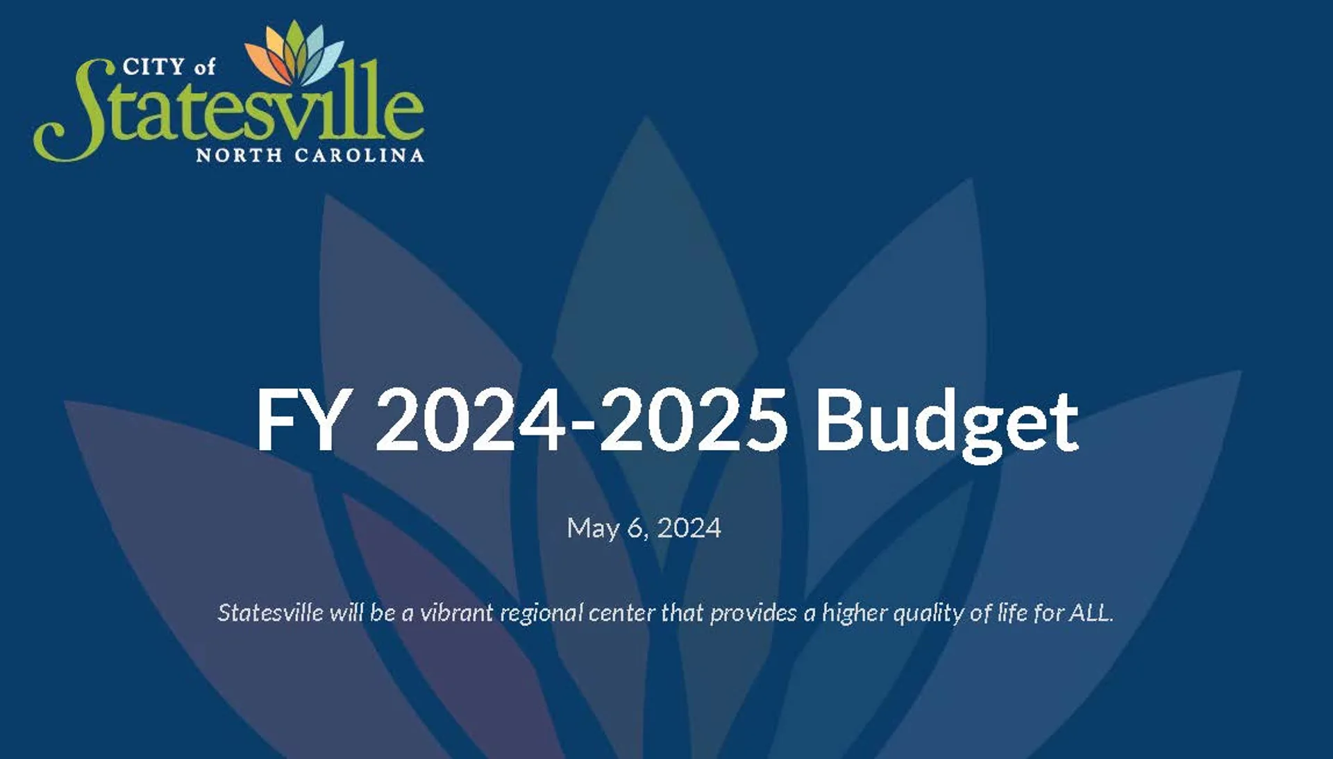 City of Statesville Proposed 20242025 Budget