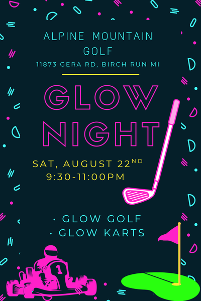 Alpine Mountain Glow Night