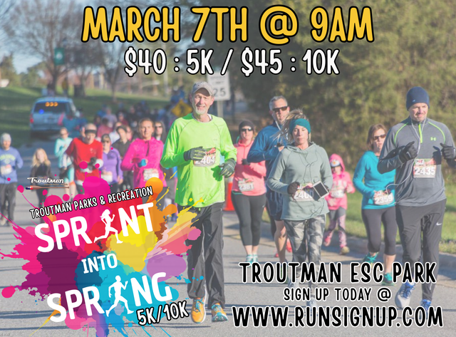 14th Annual Sprint into Spring 5k/10k