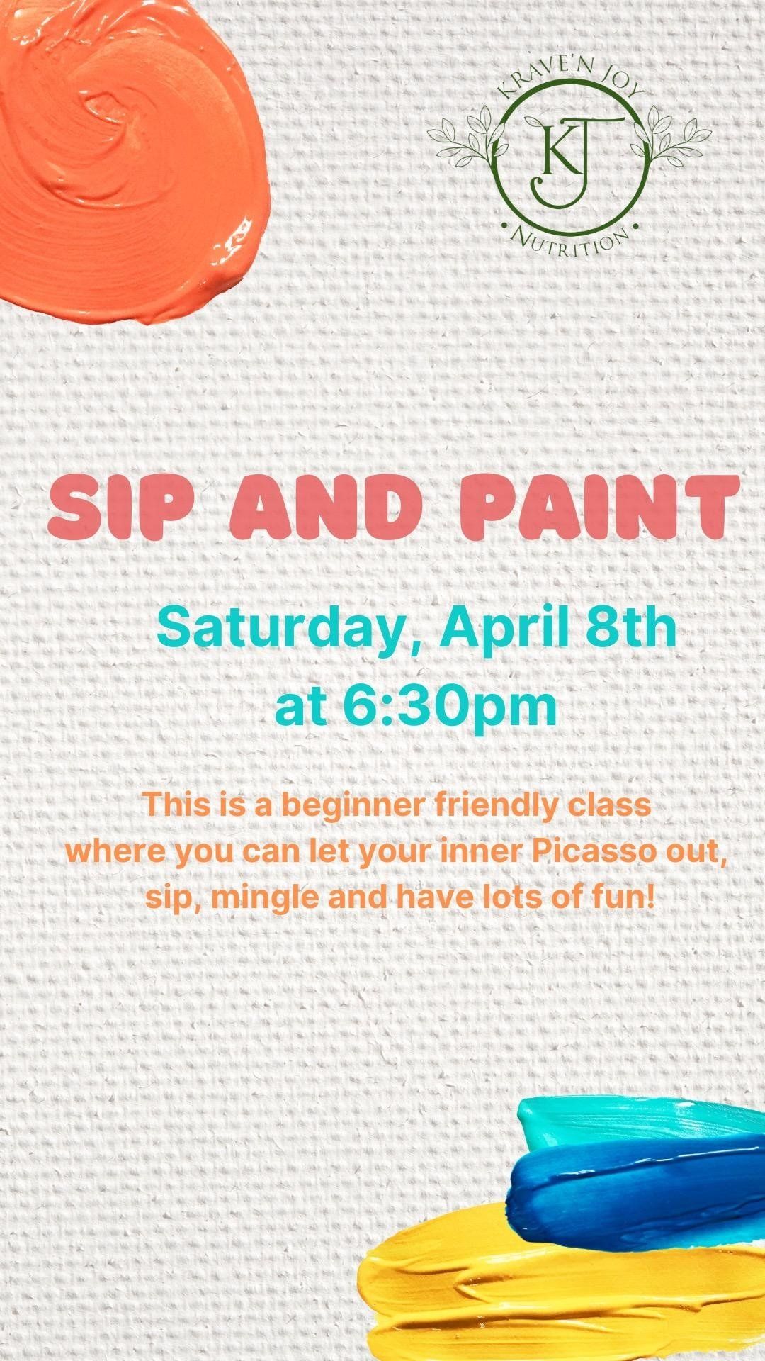 Sip and Paint 04/08 Ticket Image