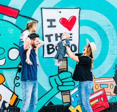 I love the Boro Mural family photo