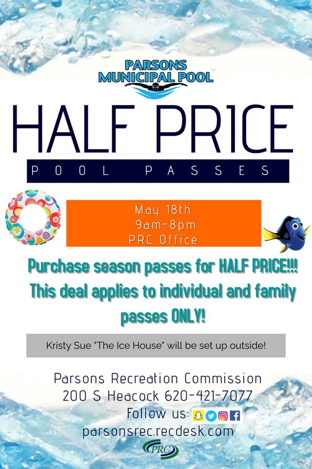Half Price Pool Passes