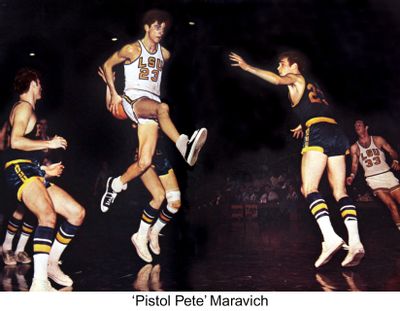 Pistol Pete Matavich, LSU basketball