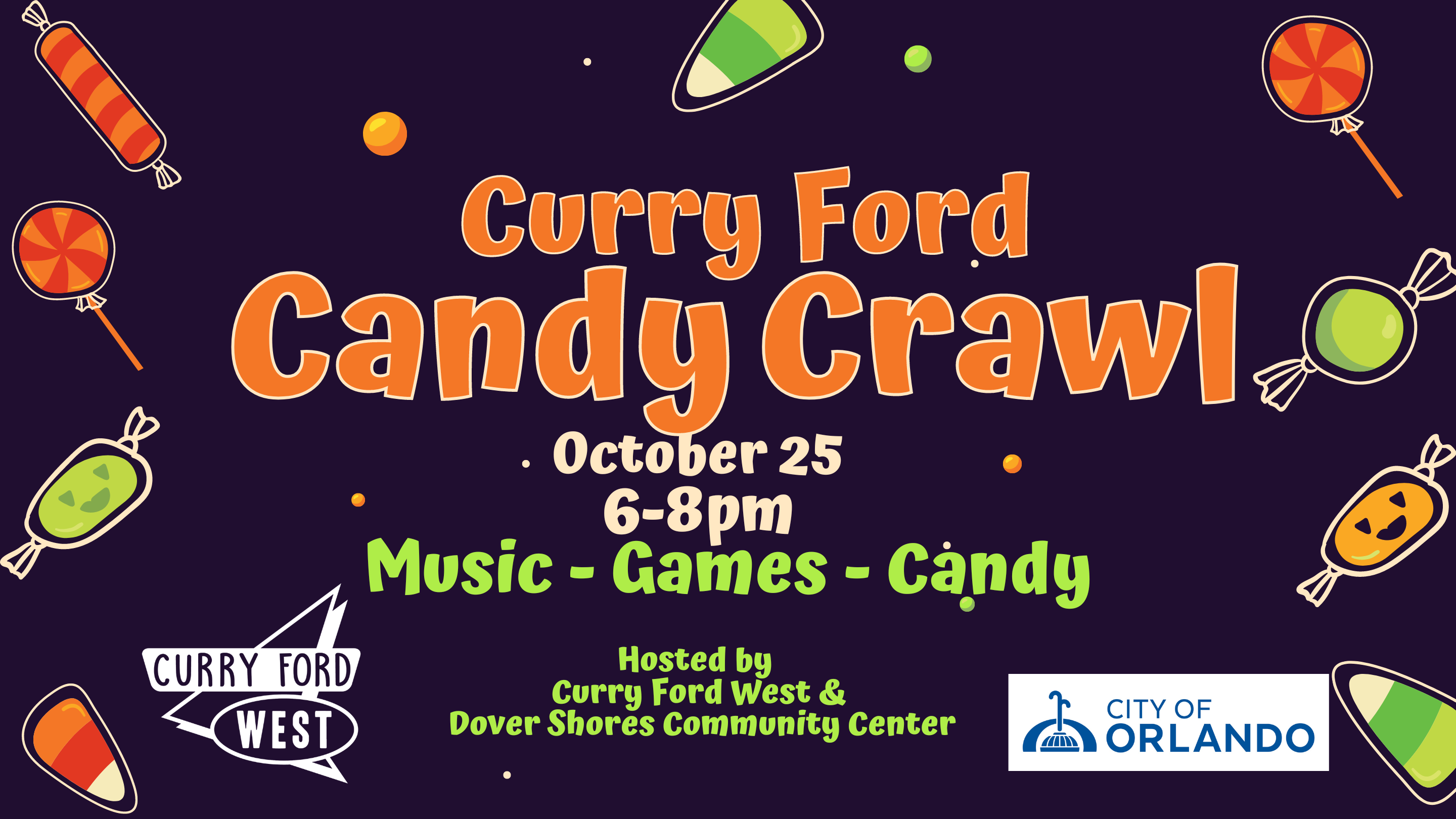 Curry Ford Candy Crawl Sponsorship and Hosting Image