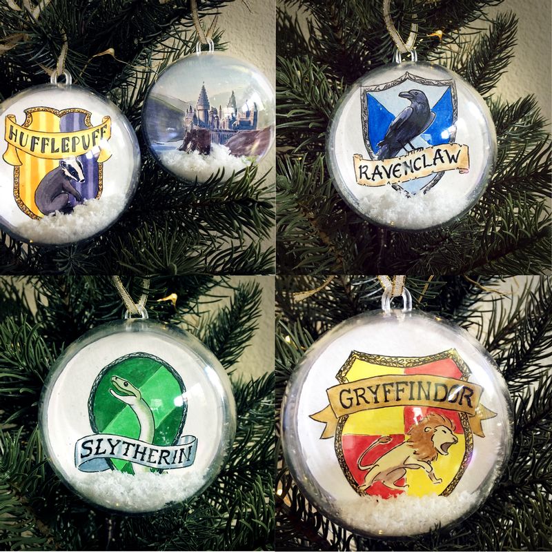 Hogwarts House Ornaments