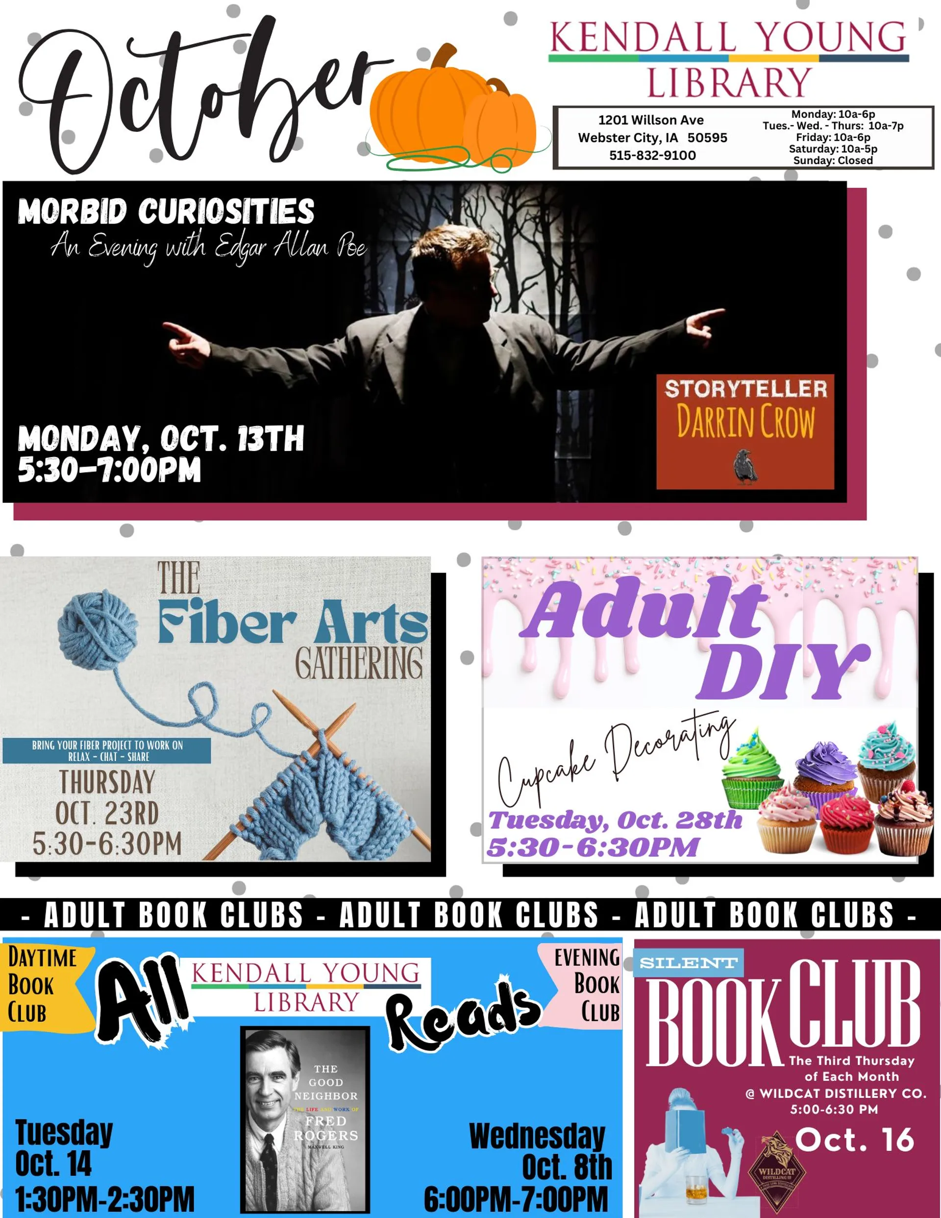 October Adult Programs at KYL