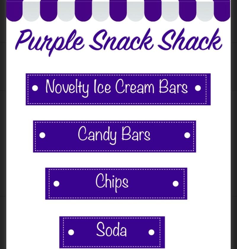 Purple snack shack