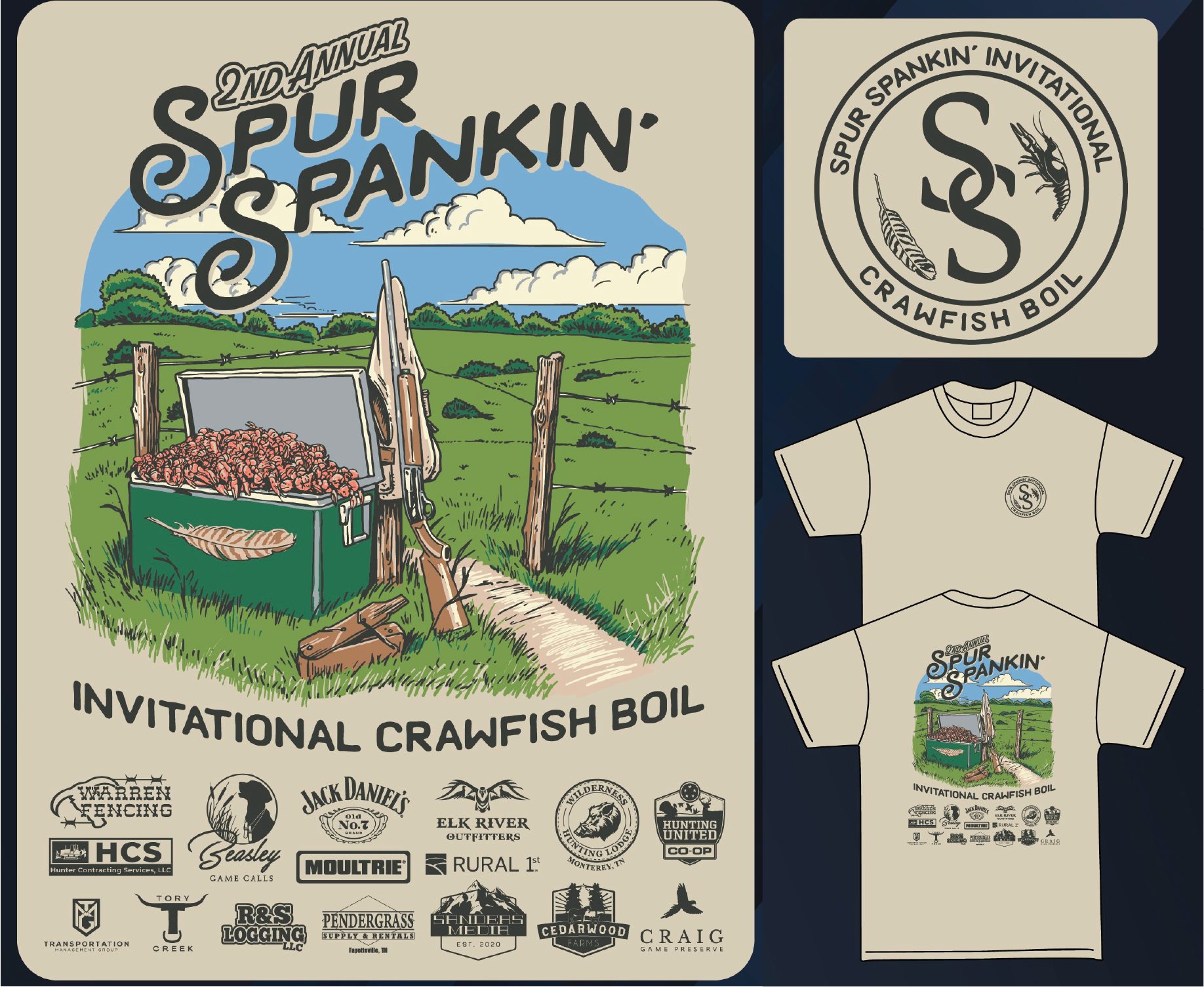 2023 Spur Spankin' Invitational Event Shirt Image