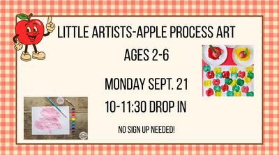 Little Artists- Apple Process Art Ages 2-6