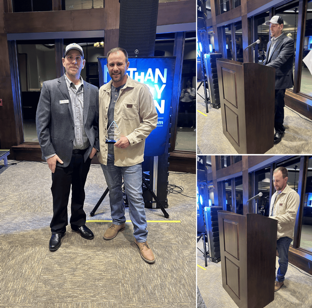 Photos of presentation of Catalyst Award