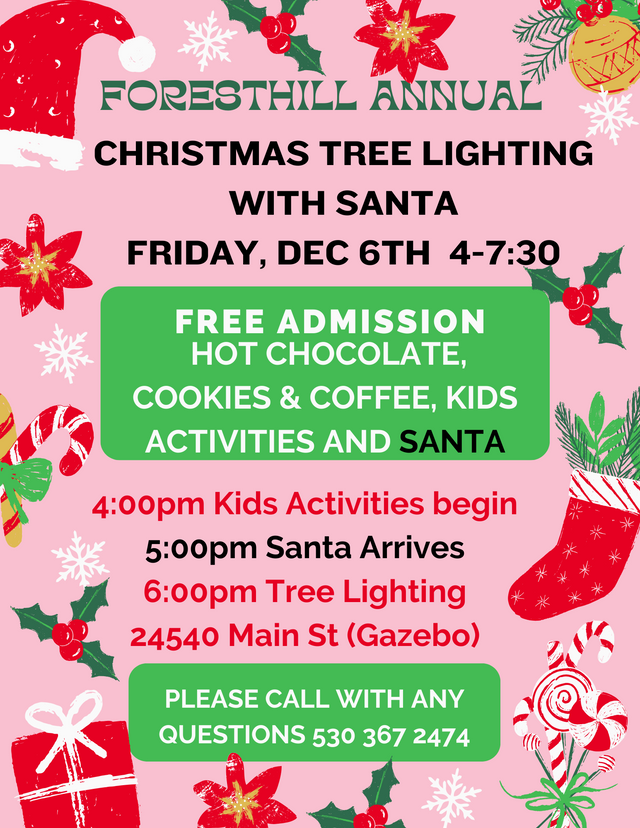 Foresthill Annual Christmas Tree Lighting