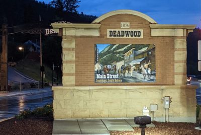 Deadwood South Dakota Main Street Wayfinding Sign