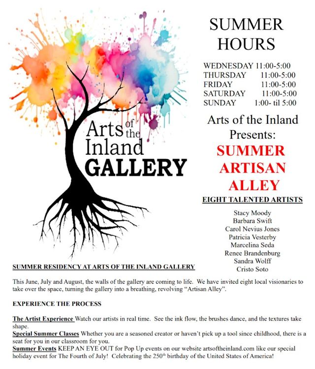 The Gallery is now open for The Summer!