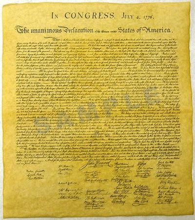 Sign the Declaration of Independence