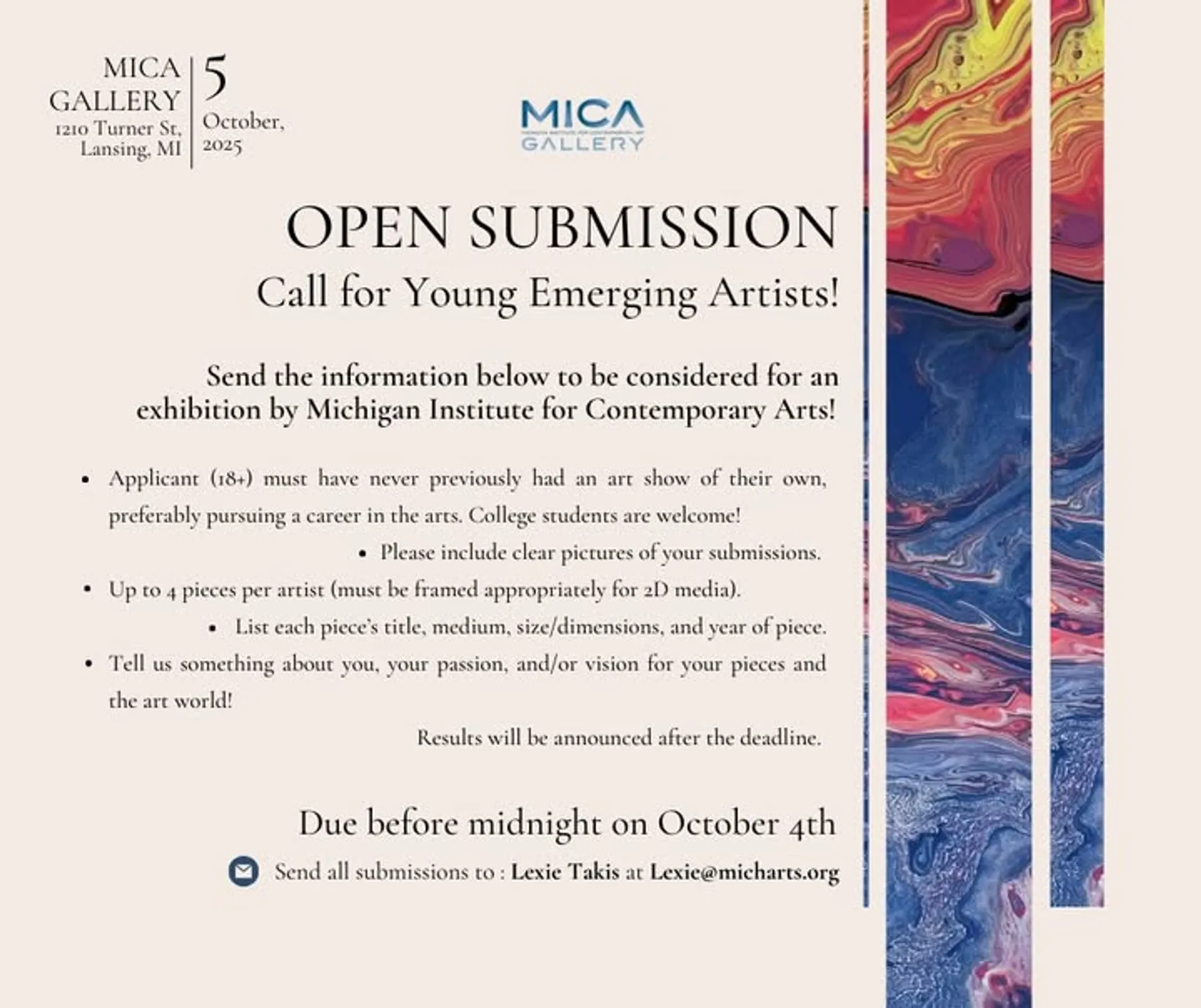 Call for Young Emerging Artists!