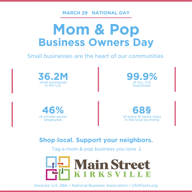 Main Street Kirksville - Mom & Pop Business Owners Day