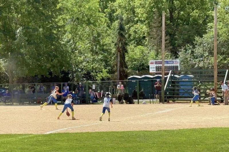 Youth softball players take the field at a Whalan community ballpark, with spectators watching from behind the fence on a sunny summer afternoon.