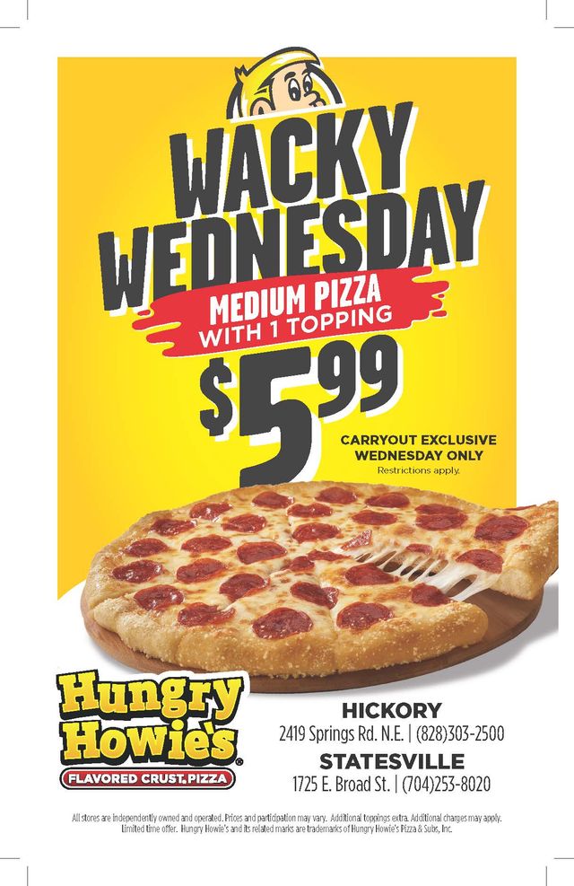 Hungry Howie's Pizza Wacky Wednesday