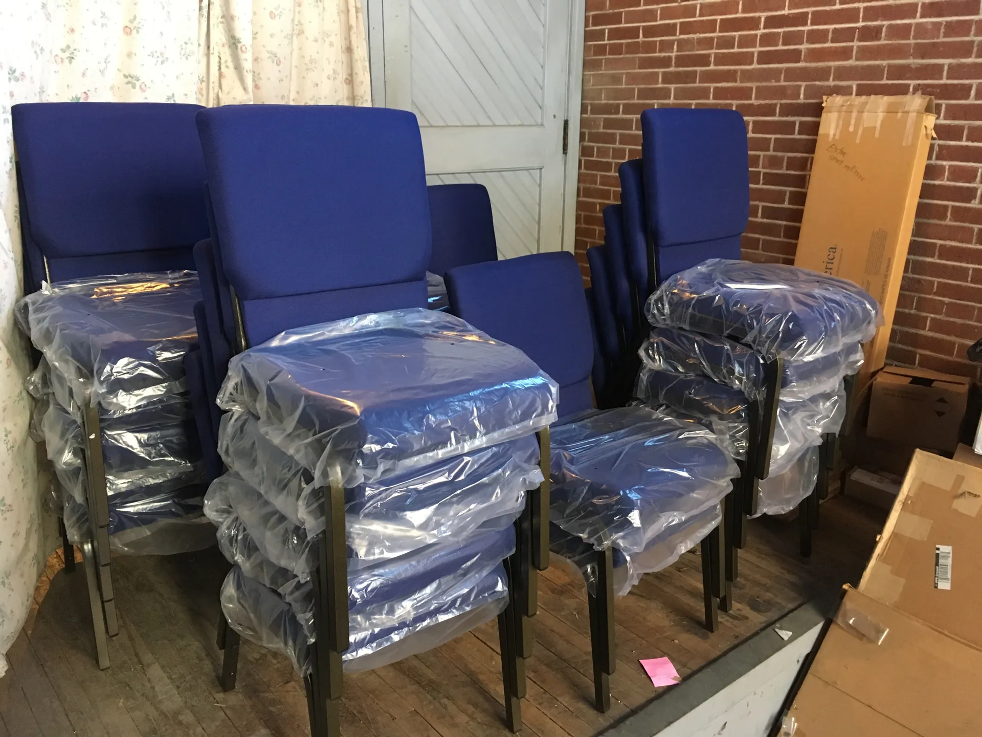 40 Church Chairs for New Creation Assembly of God in Sunbury