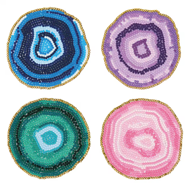 Make it Monday: Geode Diamond Art Coasters