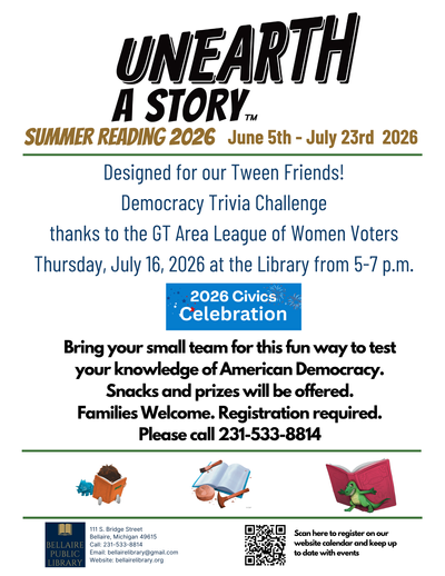 Summer Reading Program Democracy Trivia Challenge for Tweens