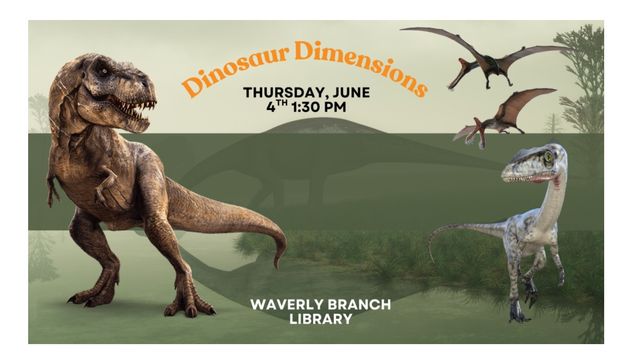 Summer Reading Kickoff Dinosaur Dimensions