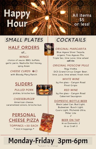All Day Happy Hour at T.Dub's