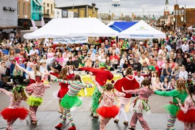 Whoville dancers at Christmas event in Enterprise