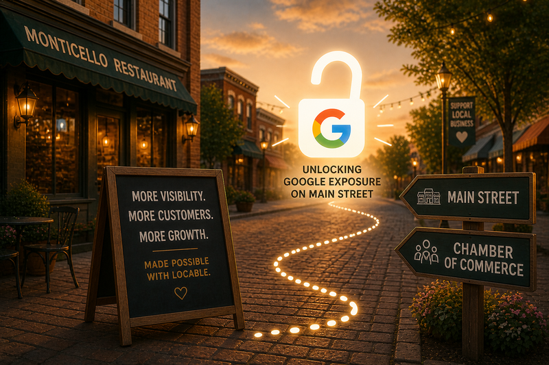 Local restaurant visibility example with Locable