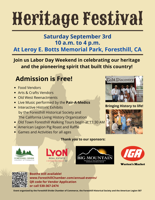Foresthill Heritage Festival - Celebrate our History