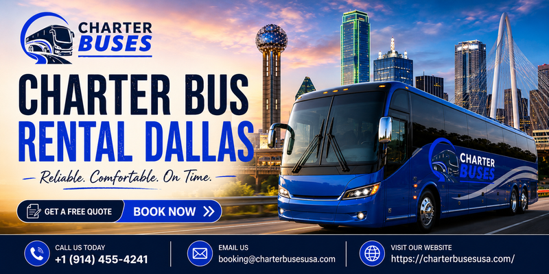 Dallas Charter Bus Rental for Group Transportation