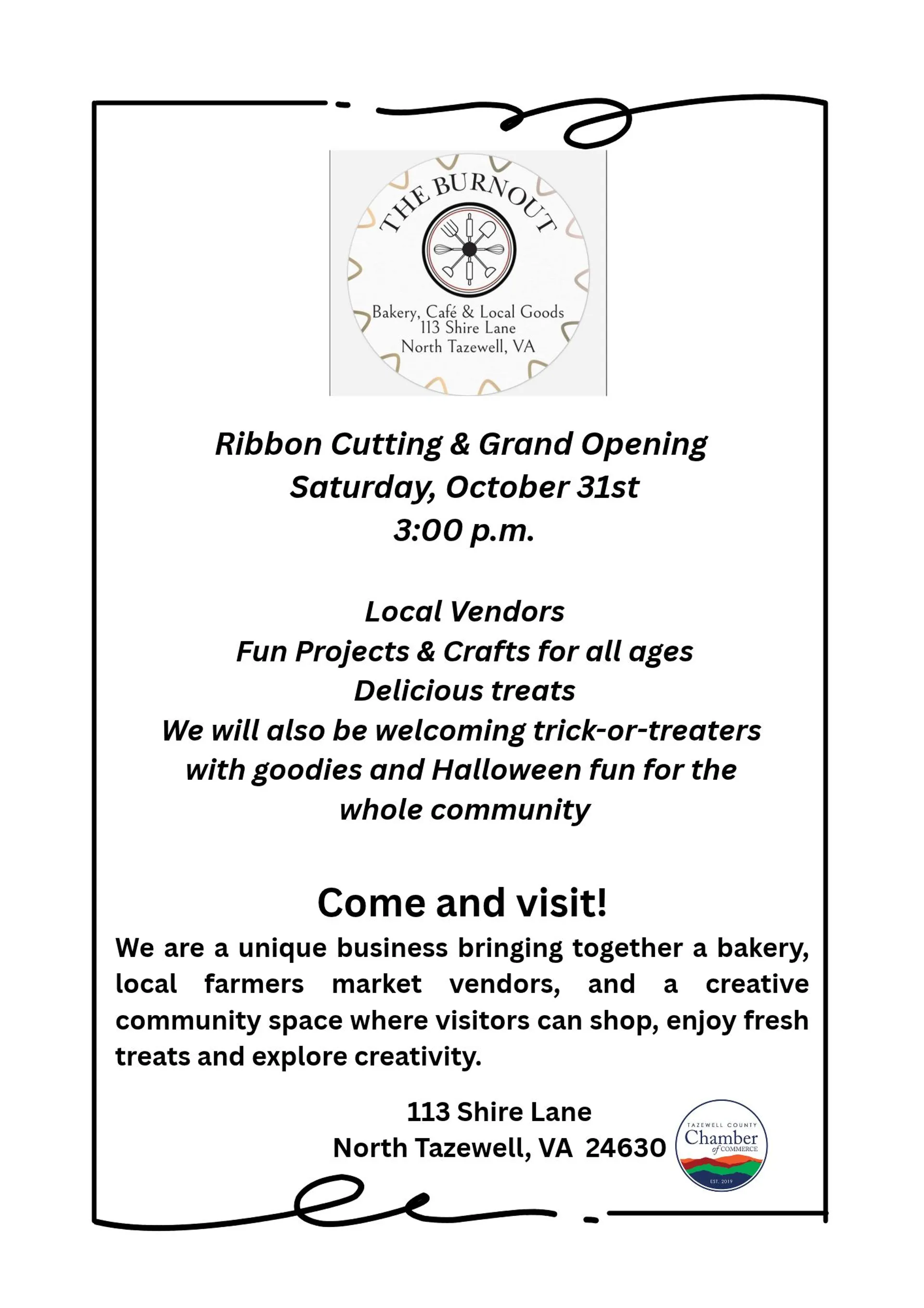 Ribbon Cutting - The Burnout