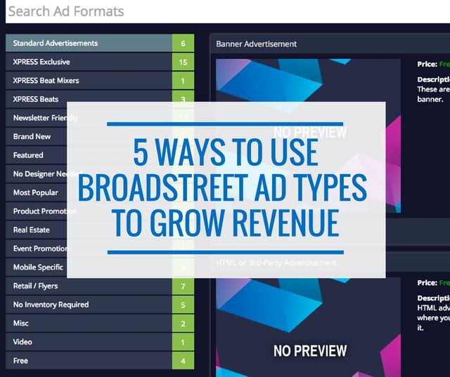 Ad Types from Broadstreet