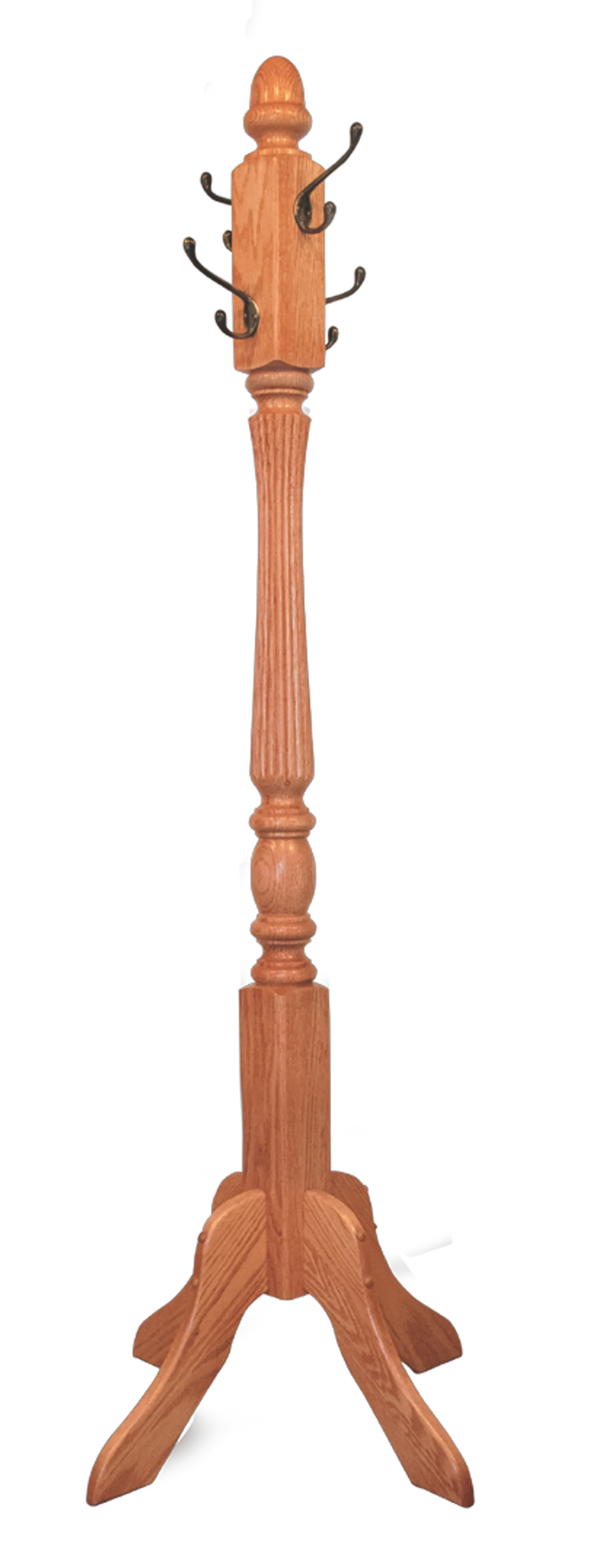 Amish oak 2024 coat rack