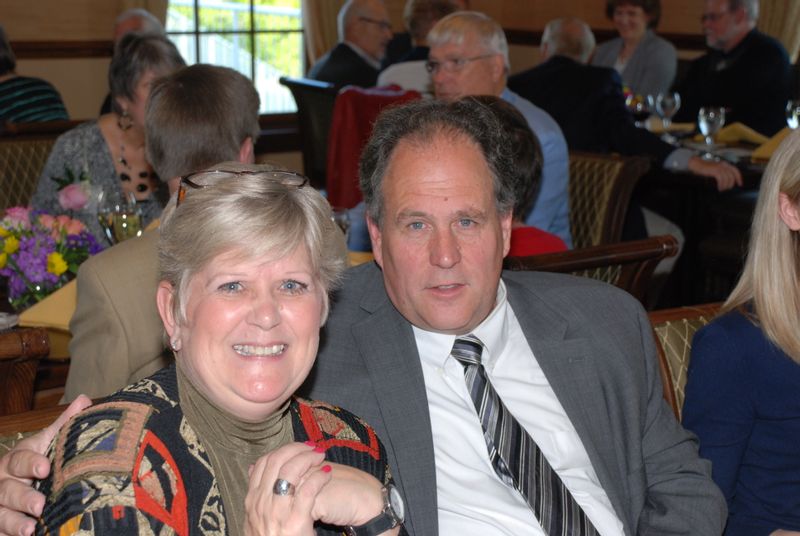 couple enjoys community events with the exchange club