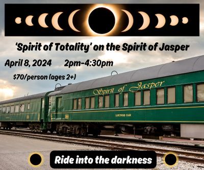 Spirit of Totality on the Spirit of Jasper Train