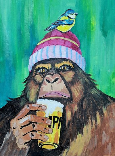 Bigfoot & Beer Paint & Sip