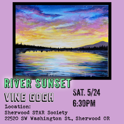 Saturday Night Sip & Paint:  River Sunset