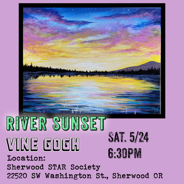 Saturday Night Sip & Paint:  River Sunset